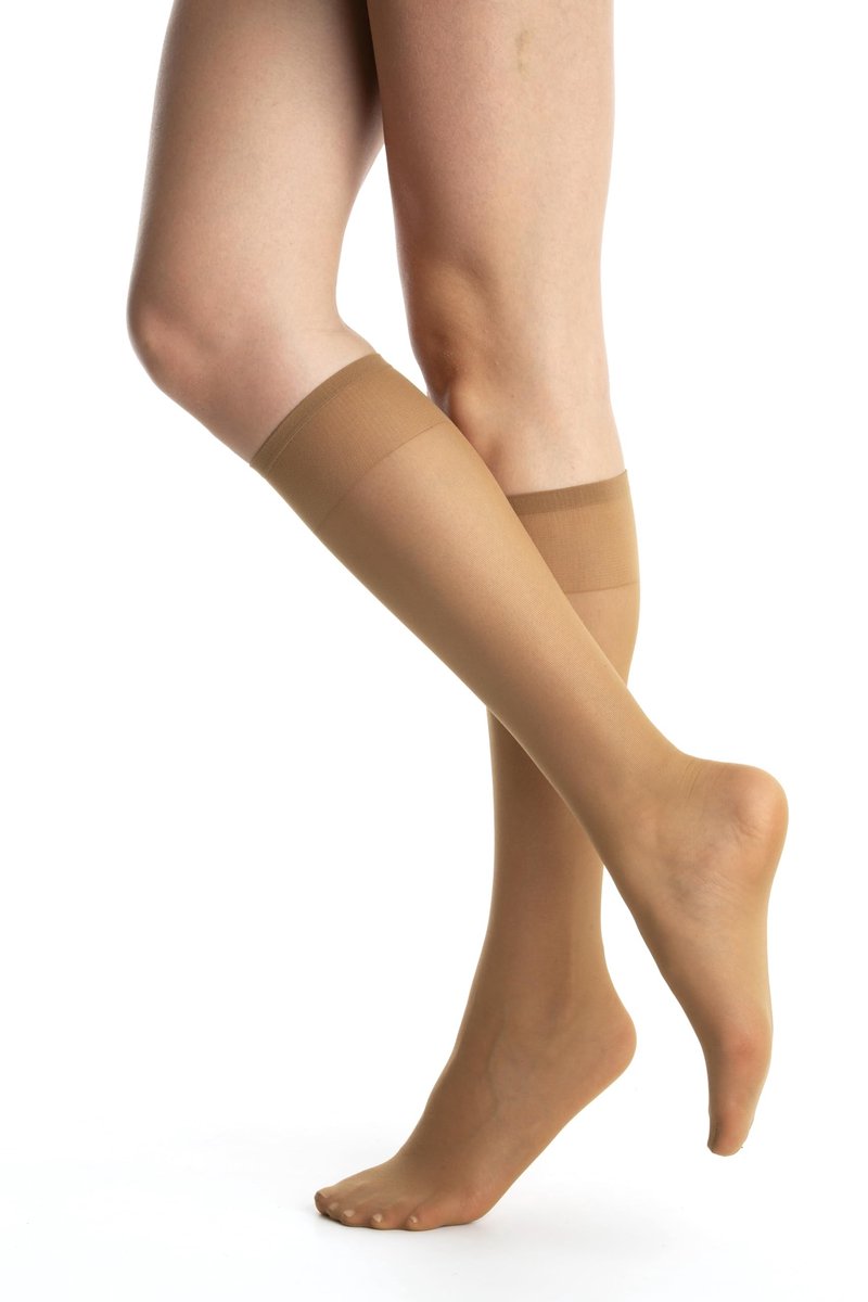 Dailygoods- Kniekousen 20 Denier - Dames - 6 Paar - Sheer Nylon - Comfortband - Lichtdoorlatend - Kousen