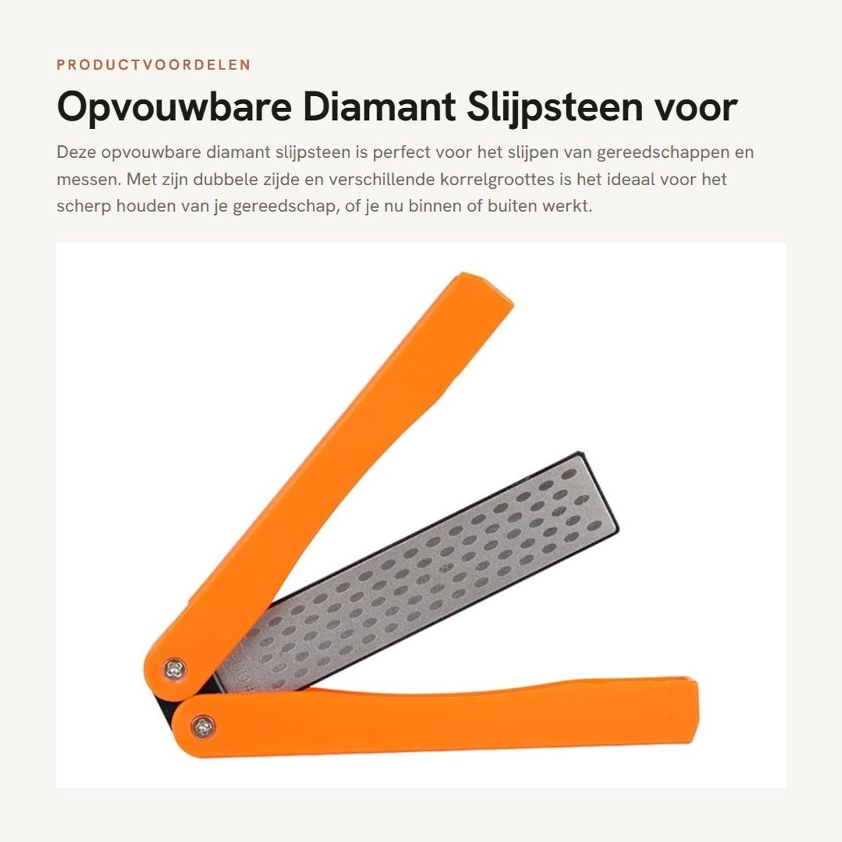 Dailygoods - Opvouwbare Diamant Slijpsteen voor Gereedschap
