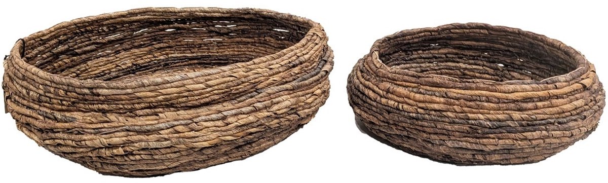 Mandenset 2 stuks bananenblad
