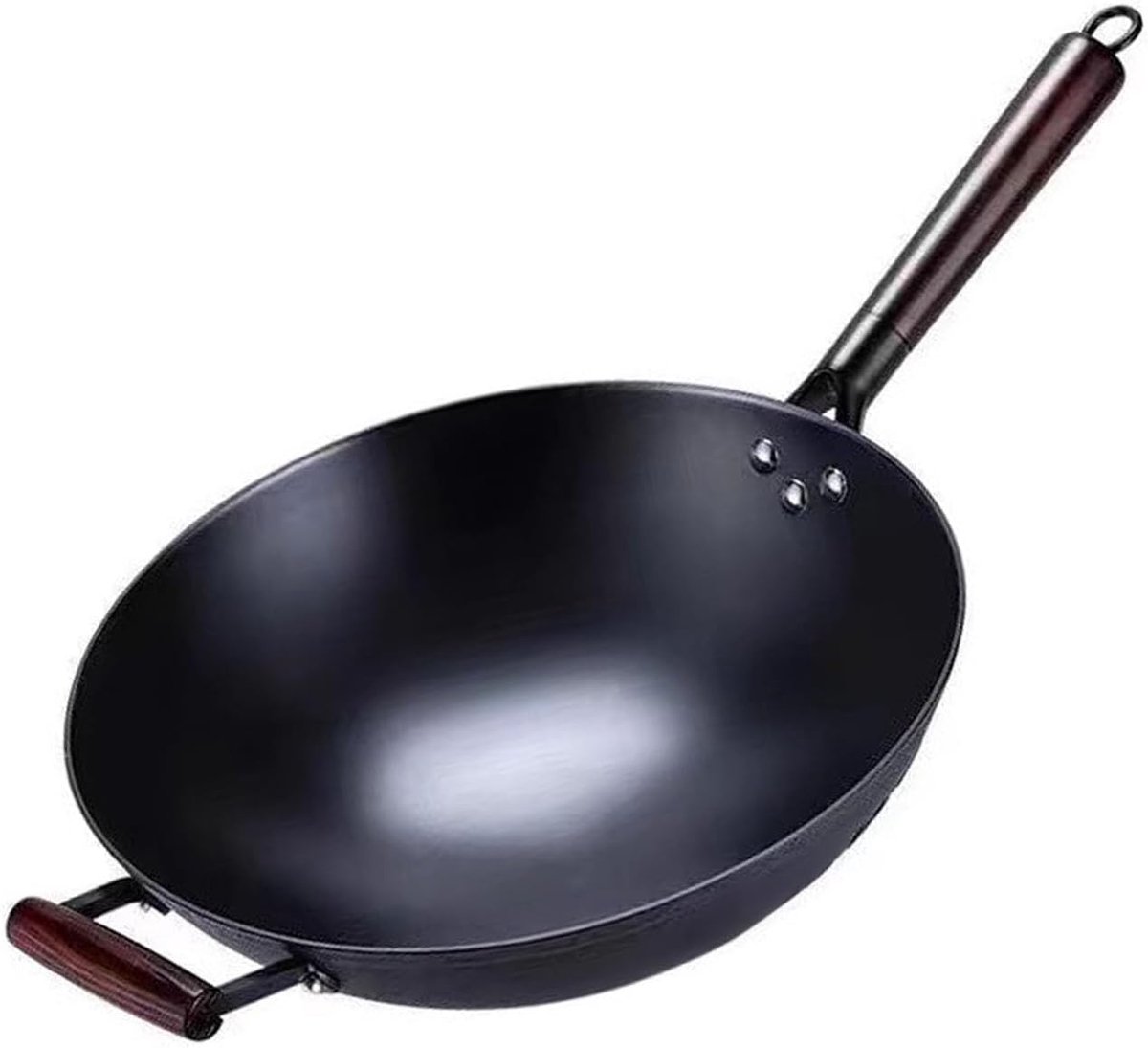 Gietijzeren Koekenpan - Gietijzeren Pan - Dagelijks Koken - Gelijkmatige Verwarming - 32 cm - Zwart