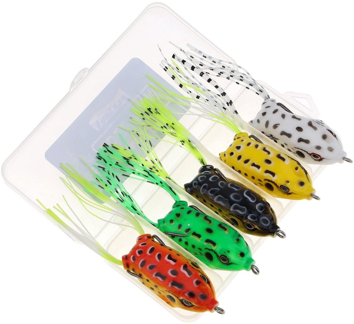 Dailygoods- Swimbait Bionisch Ontwerp - Zachte Kikker - Topwater Lokt - Onkruidloos - 5 Stuks - Dubbele Haak - Kunstaas