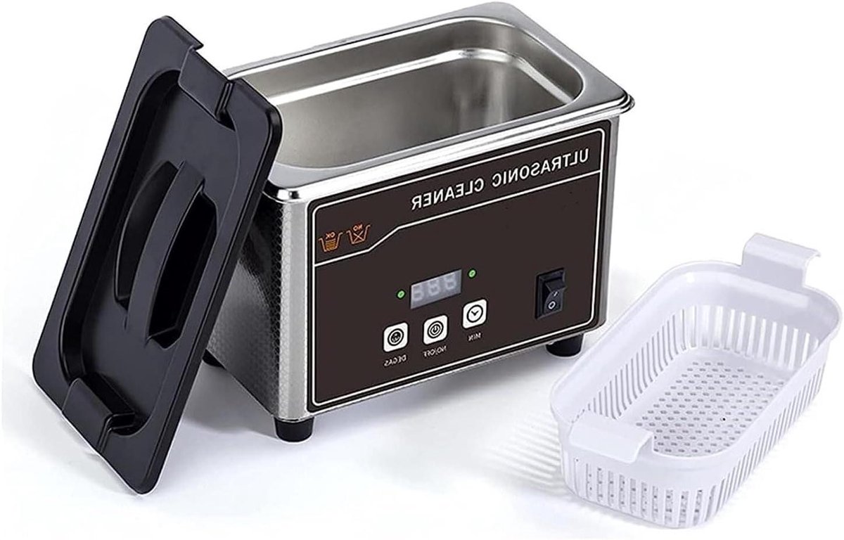 Ultrasone Reiniger - Schoonmaakapparaat - Sieraden Schoonmaken - 360 Graden Dieptereiniging - 0.8 Liter - Zilver