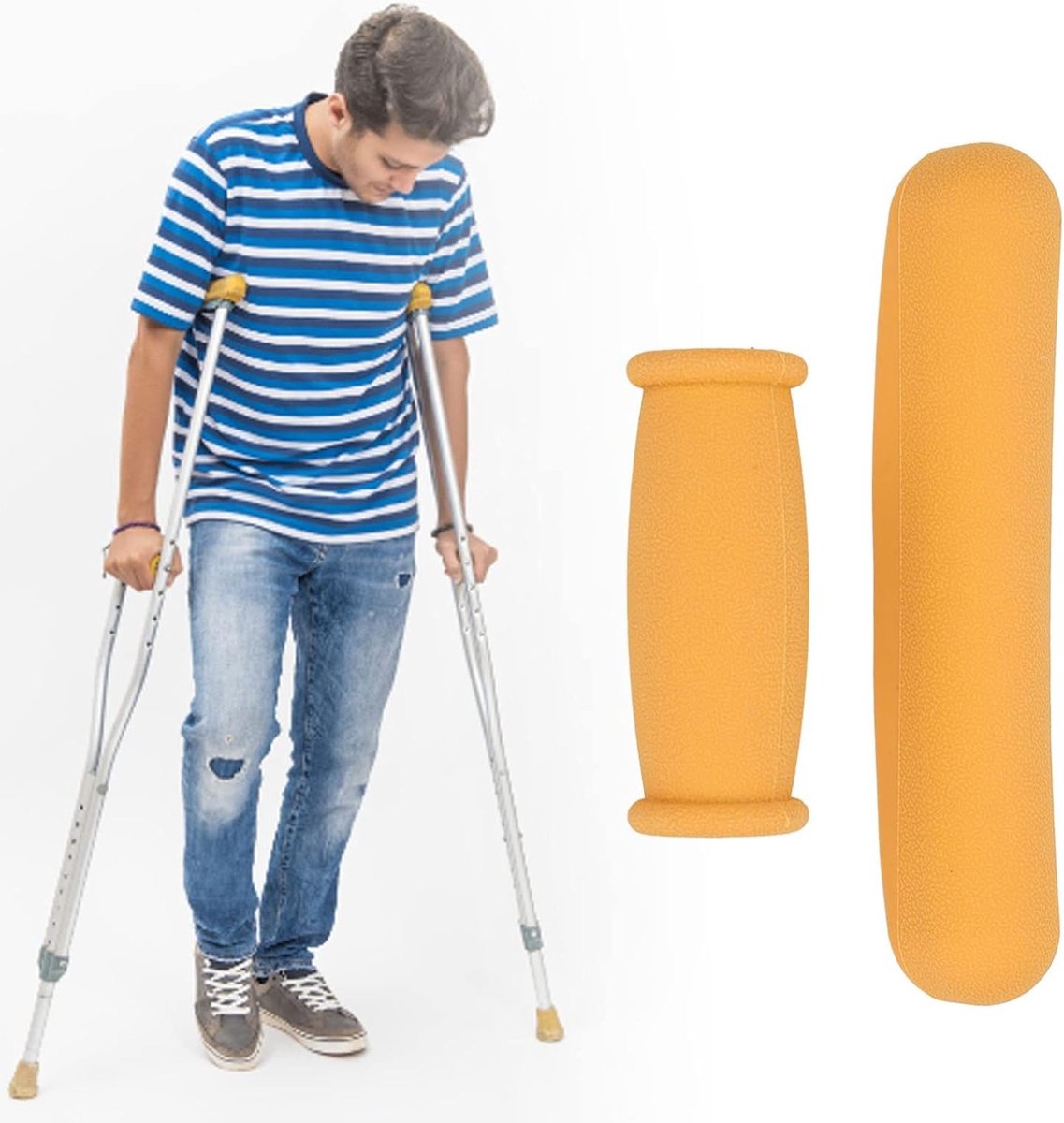 Vervangende Kussens voor Aluminium Stools - 4 Pack Extra Dikke, Antislip en Comfortabele Hoezen in Geel