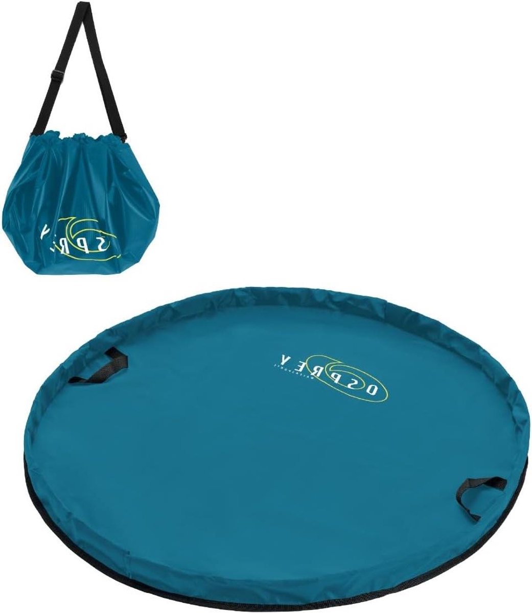 Aankleedkussen - Wetsuit tas - Omkleden Strand - Waterdicht en opvouwbaar - 100x100 cm - Turkoois