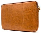 NEGOTIA Vintage Abbey - Housse en cuir pour ordinateur portable 15,6 pouces - Macbook Pro 16 pouces 2019 - 2022 étui / housse - Housse pour ordinateur portable 15 pouces - Marron