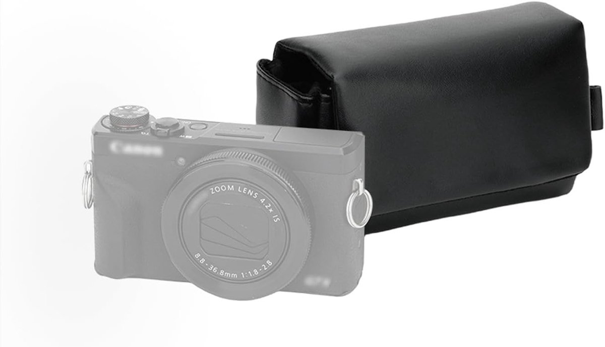 Compacte Camera Tas van Microfiber Leer, Ideaal voor Fotografie, Bescherming en Draagbaarheid, 13.0*8.0*5.0cm