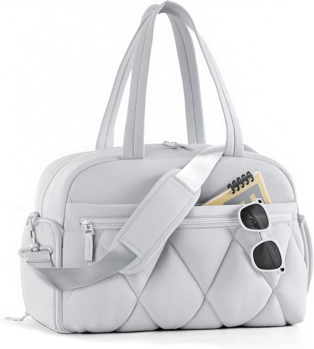 Sports Bag Men Women Travel Bag with Shoe Compartment Wet Bag Hand Luggage Lightweight Bag for Night Weekend Gym - ShopVlot