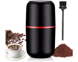 Elektrische Molen - Koffie Specerijen - Vers Malen - Roestvrij Staal - 125g Capaciteit - Zwart
