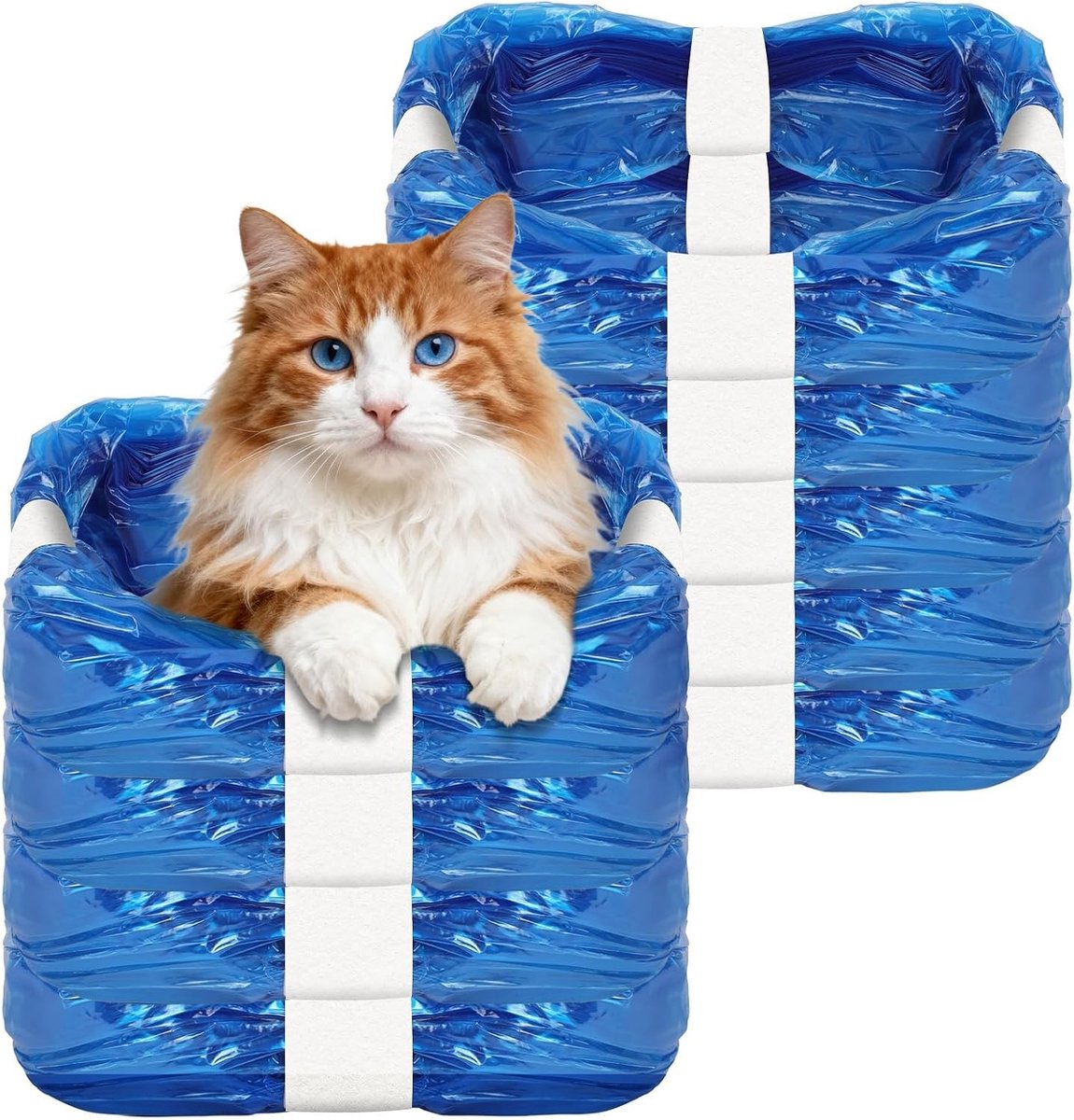 9 Stuks Geurvrije Vullingen voor Luieremmers, Afvalzakken voor Luieremmers en Kattenbak, Duurzame en Milieuvriendelijke Zakjes voor Luierafval en Huisdieren