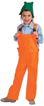 Funny Fashion - Bouwvakker & Trucker Kostuum - Oranje Kinder Werkmans Overall - Jongen - oranje - Maat 140 - Carnavalskleding - Verkleedkleding