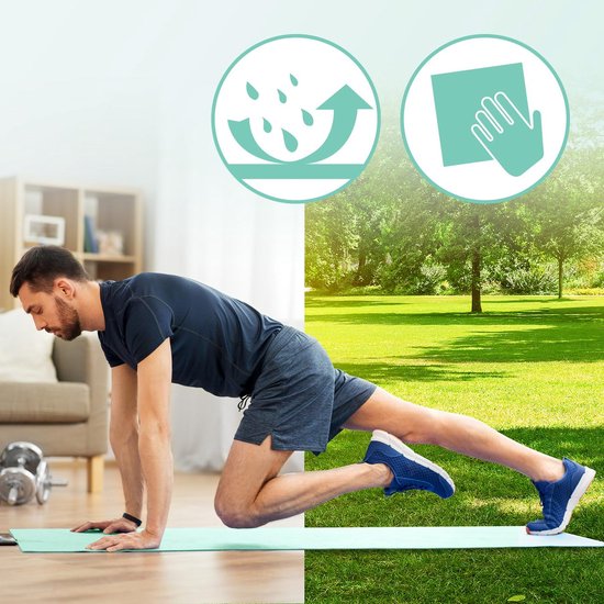 Dikke Anti-Slip Fitness En Yoga Mat - 183 x 61 x 1,5 cm - Ideaal Voor Gymnastiek, Pilates En Yoga — afbeelding 3