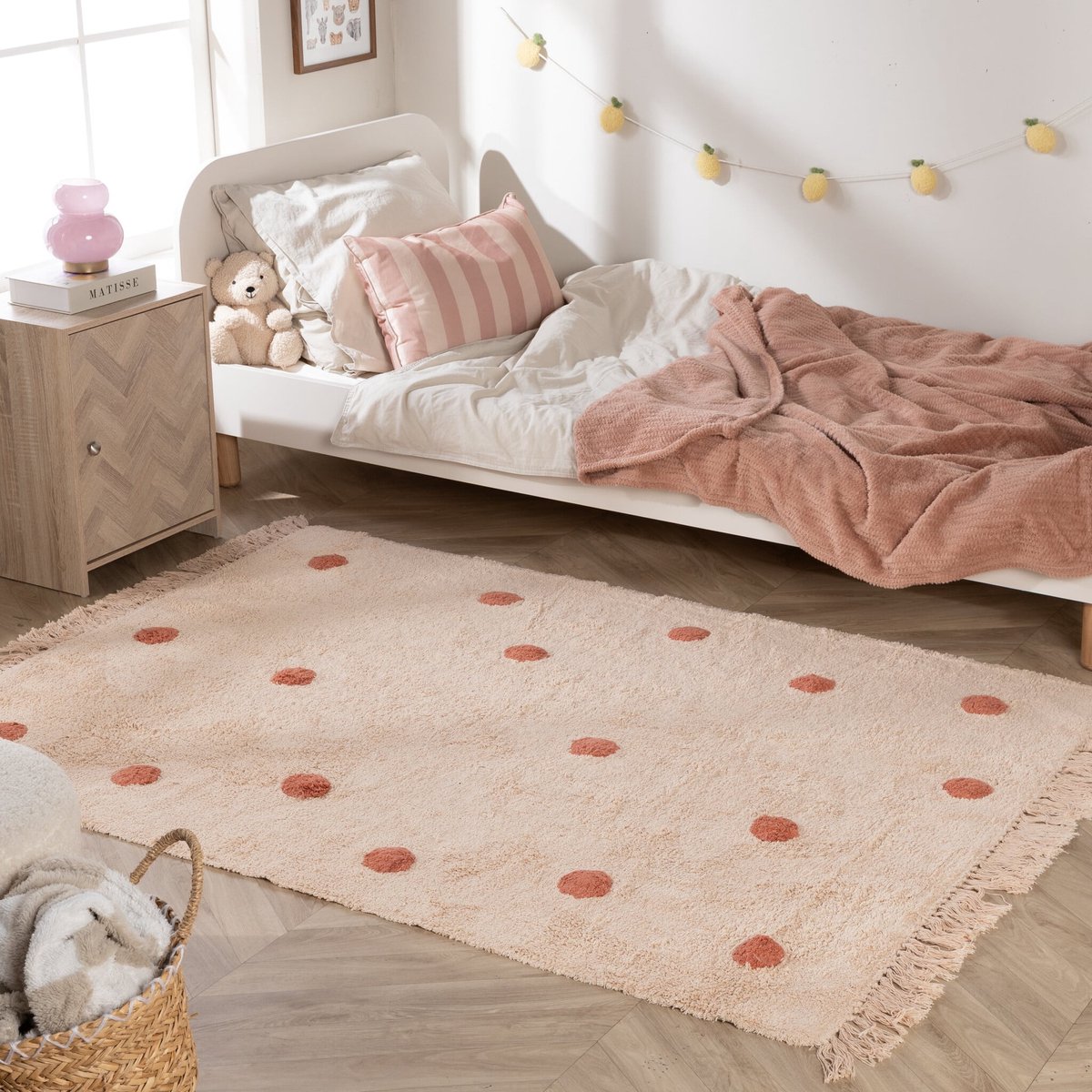 Little Olly Vloerkleed Kinderkamer - Lou Dots Terracotta - 160x230cm