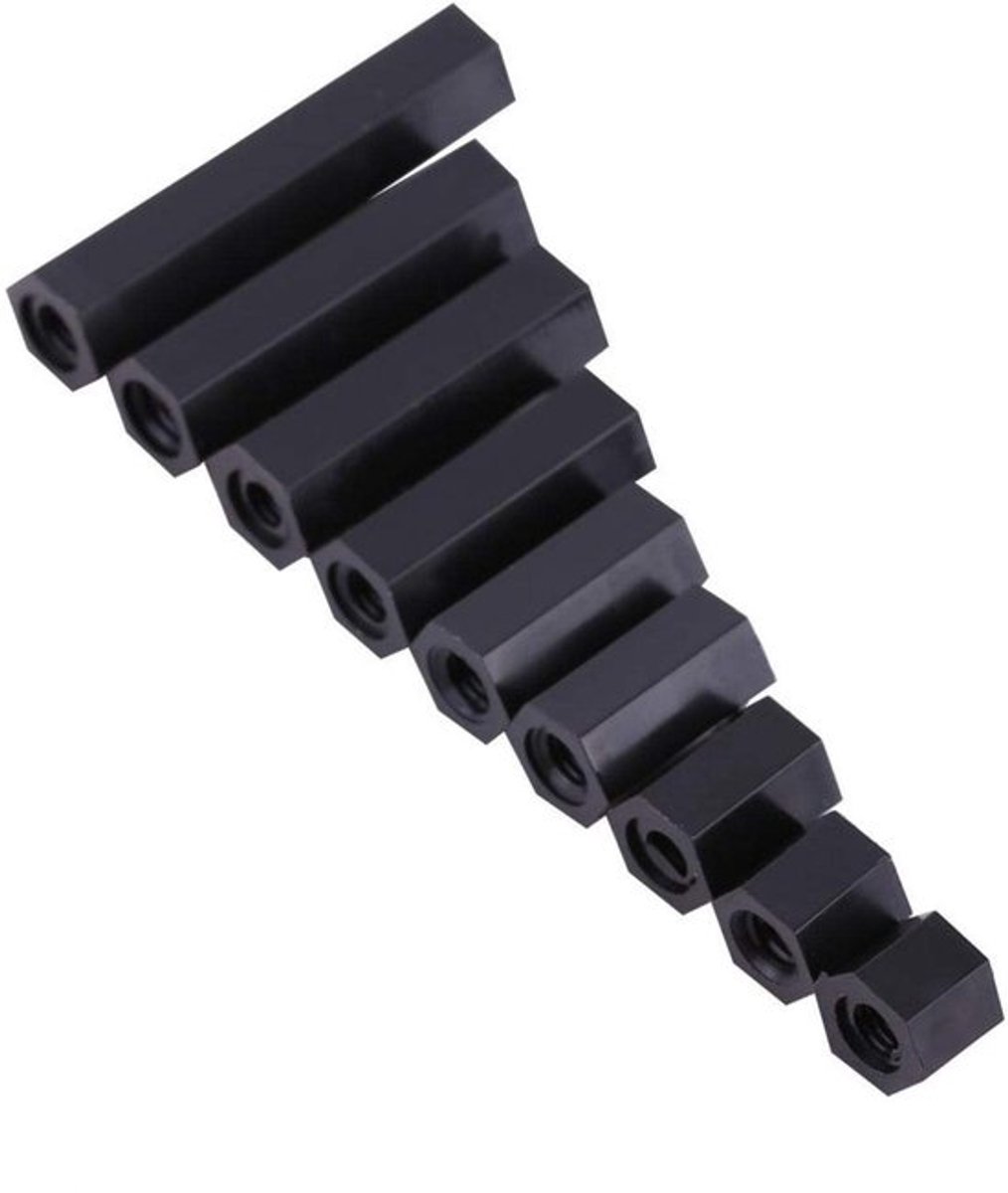 100 Stuks PA66 M3 Vrouwelijk Hex Schroefdraad Spacers (M3 x 5)