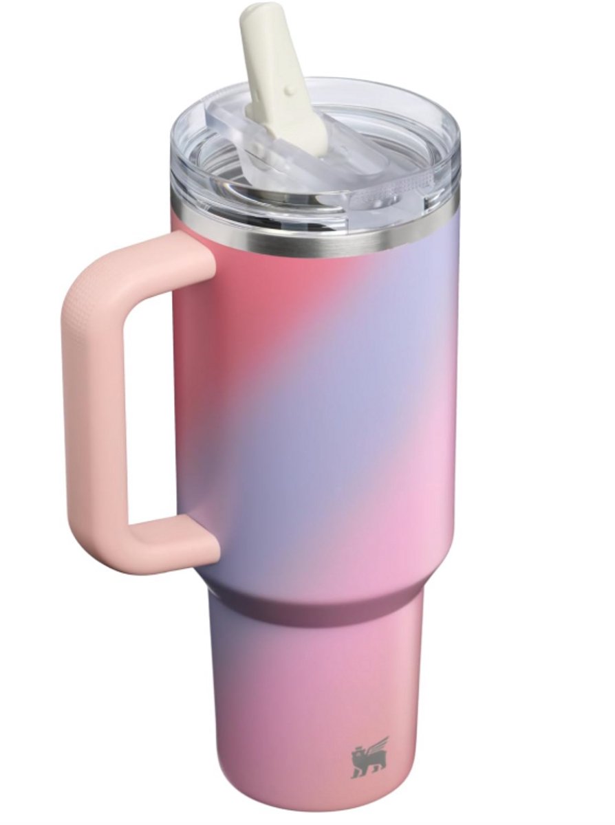 STANLEY Quencher ProTour Flip Straw Tumbler 1.2L (Sunset Spiral) - Lekvrije Drinkbeker met Rietje & Handvat – RVS Geïsoleerd – BPA-vrij – Cupholder Geschikt – foto 4