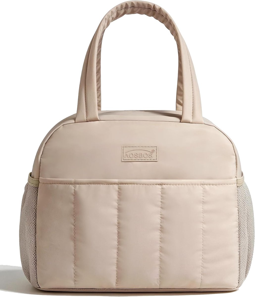 AOSBOS Kleine koeltas voor onderweg, lunchtas dames, lunchtas voor dames, lunchtas, ontbijttas voor werk, school, 9 l - ShopVlot