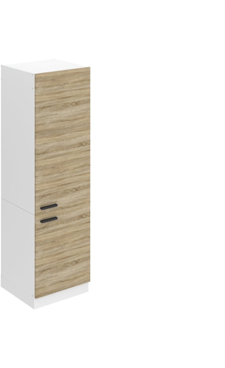 BELINI Inbouwkast Koelkast SSL 60x204 cm met 2 Deuren - Sonoma Eiken
