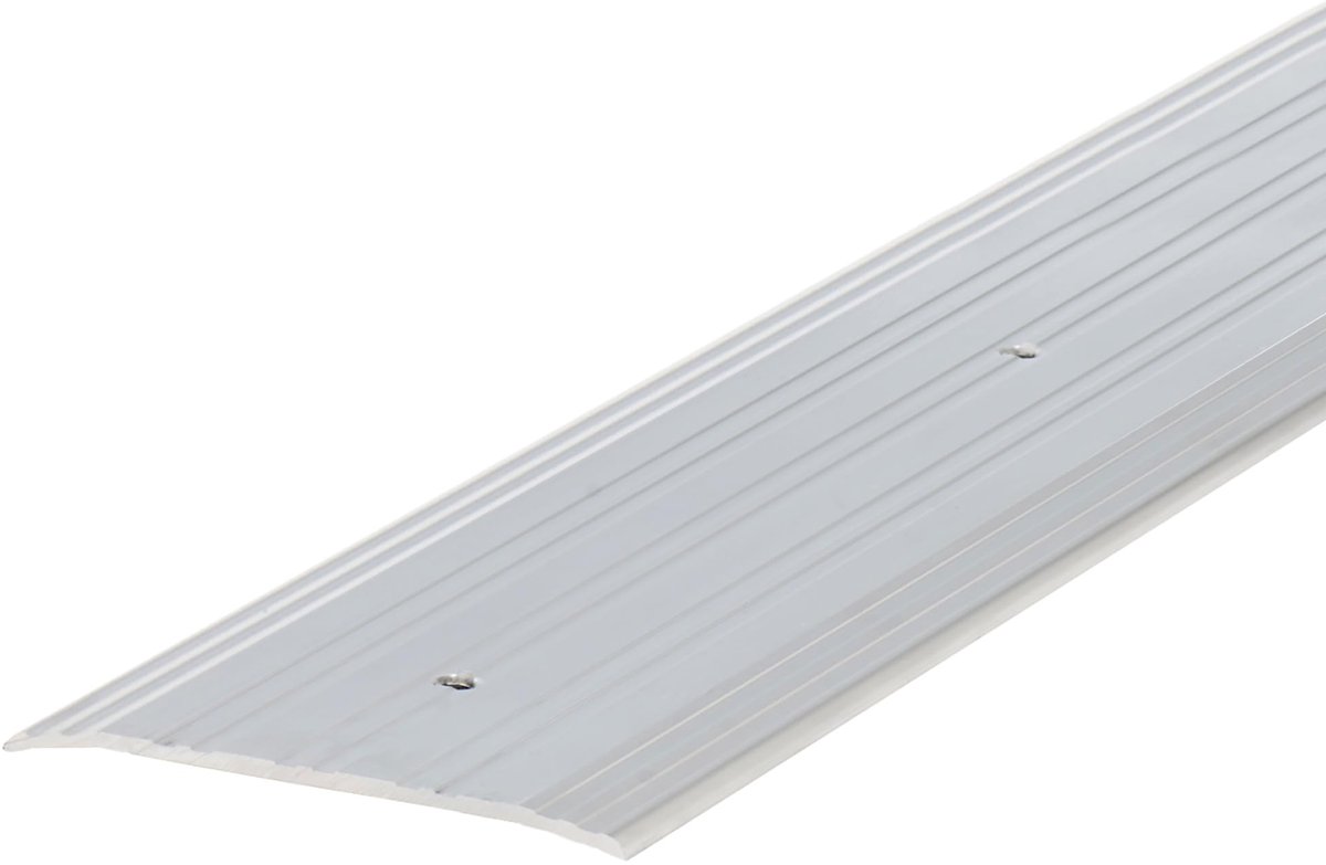 SnelShoppen - Zware Aluminium Drempel 1/4-Inch bij 4-Inch - 36-Inch Gecanneleerd Zadel voor Rolstoeltoegang - Anti-slip Design voor Commerciële Toepas
