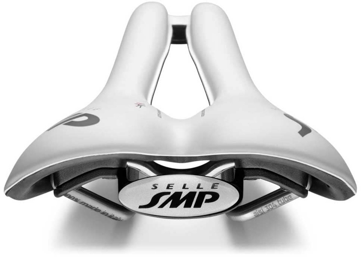 SnelShoppen - Uniseks Well Zadel voor Volwassenen, Wit, 280x144mm, Lichtgewicht Fiets Zadel voor Comfortabel Fietsen, Voor Recreatief en Sportief Gebr