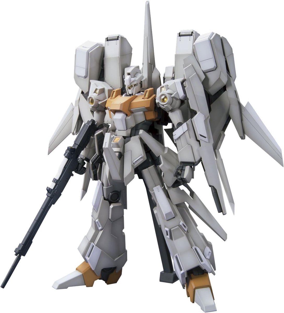 Gundam ReZEL Type-C Defenser R MG 1/100 Model kit | Mecha titan mobile suit | Gunpla samurai robot bouwpakketten voor volwassenen | Speelgoed modelbouw zonder verf lijm of gereedschap | Manga anime action figure box set incl stand