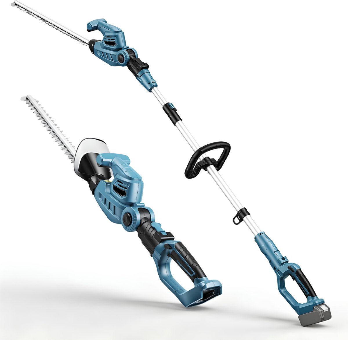 SP® Telescopische Heggenschaar - Elektrische Heggenschaar - Elektrische Telescopische Heggenschaar - Blauw - 15cm x 16cm x 90cm