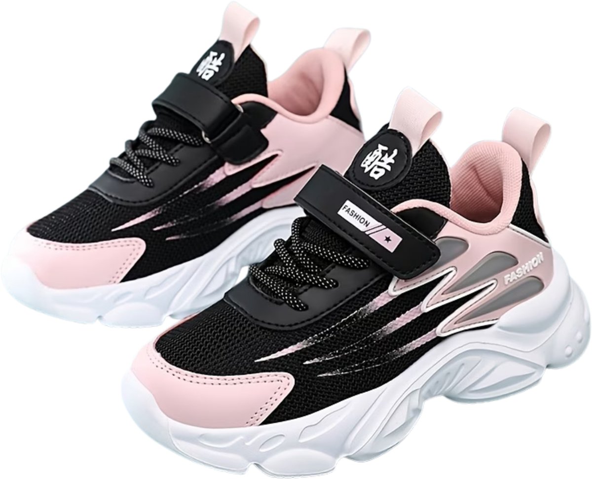 Currero Schoenen Meisjes Sneakers Comfortabel Wandelschoenen Casual Kinder Schoenen Kleur 28 Roze