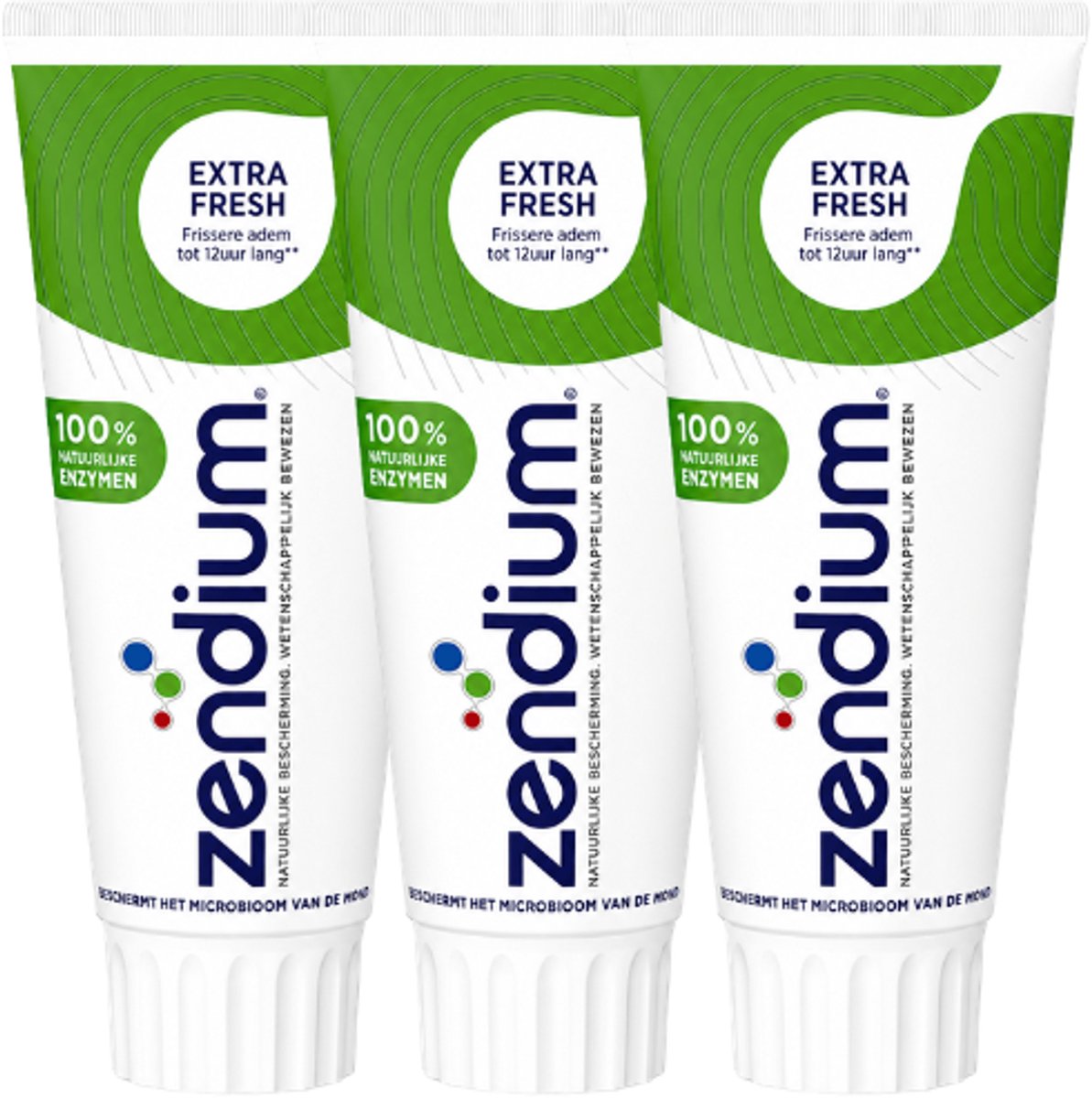 Zendium Extra Fresh Tandpasta - 3 x 75 ml - Voordeelverpakking