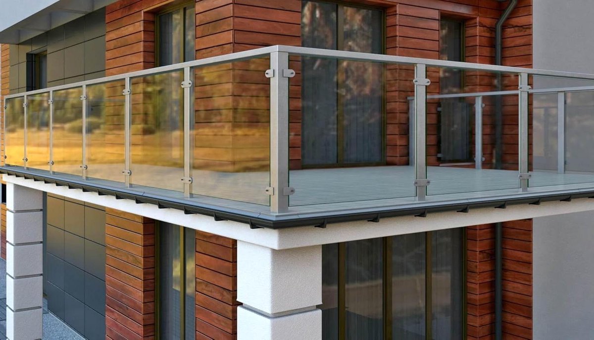 Dakrandprofiel Aluminium - Balkon Afwerking - Terras Beschermen - Corrosiebestendig Materiaal - 200 cm Lengte - Grijs