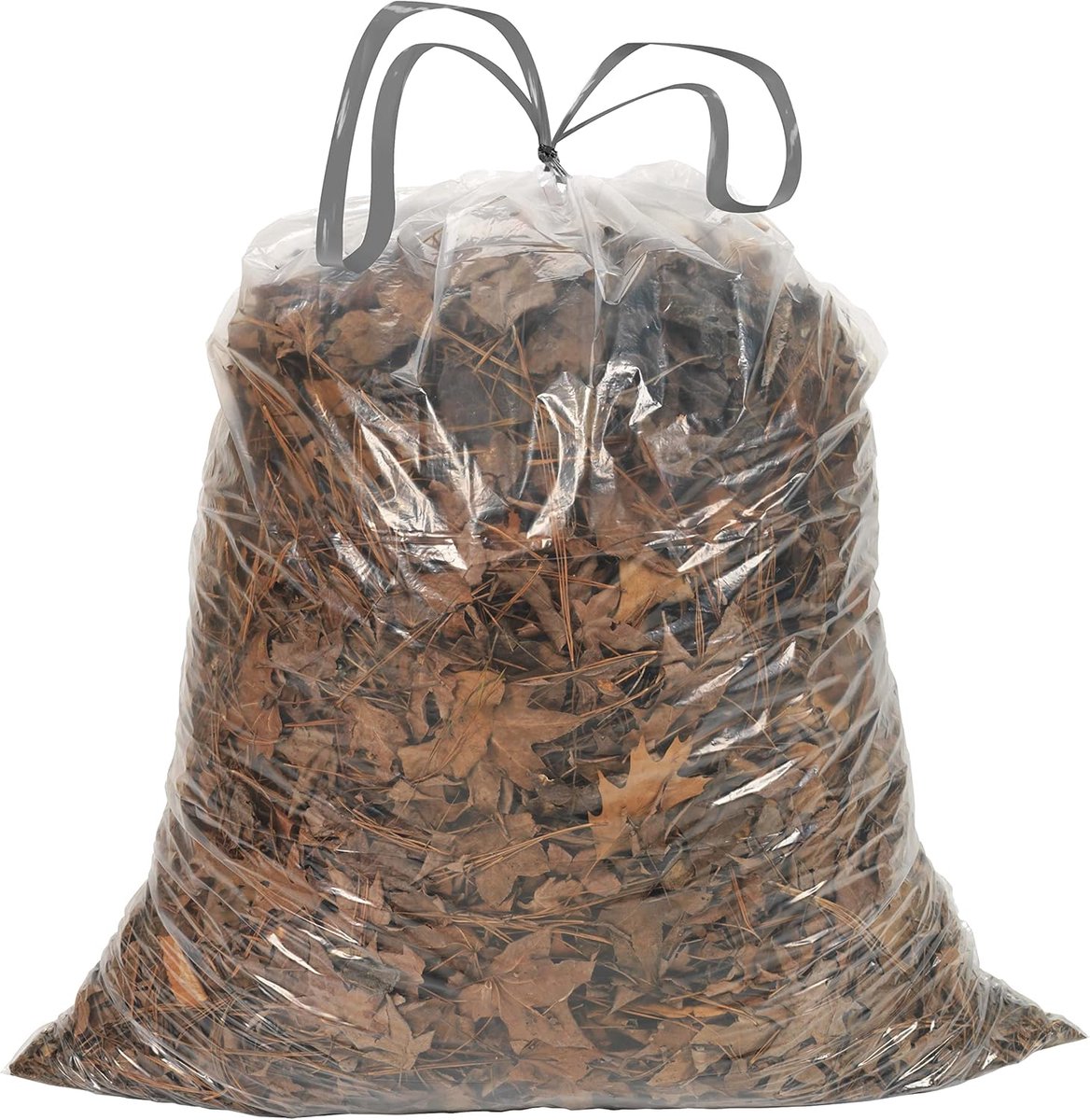 SnelShoppen - 39 Gallon Prullenbak Zakken - 1.0 MIL Dikke Duidelijke Trekkoord Zakken - 33" x 40" - 70 Stuks - Voor Thuis, Keuken, Badkamer & Kantoor