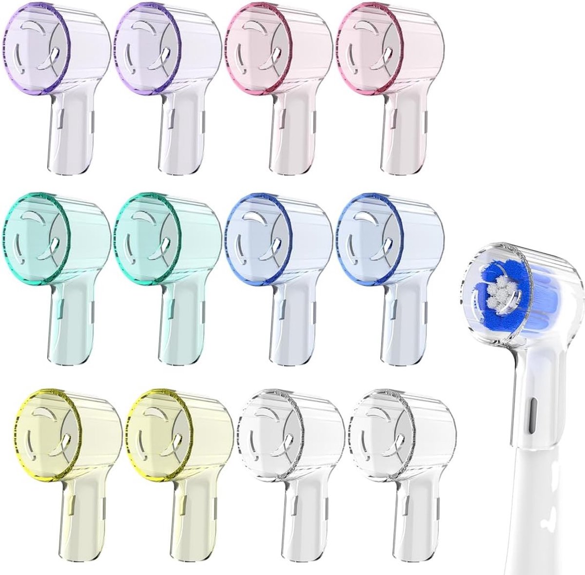 12 Stuks Beschermhoezen voor Elektrische Tandenborstels - Reisoplossing voor Tandenborstel en Hygiëne Accessoires