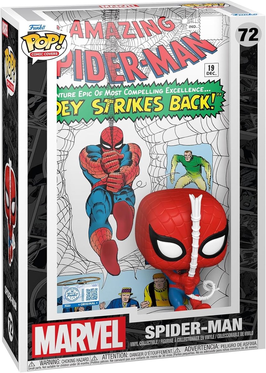 Funko Pop comic covers: marvel - spider-man - pop #72