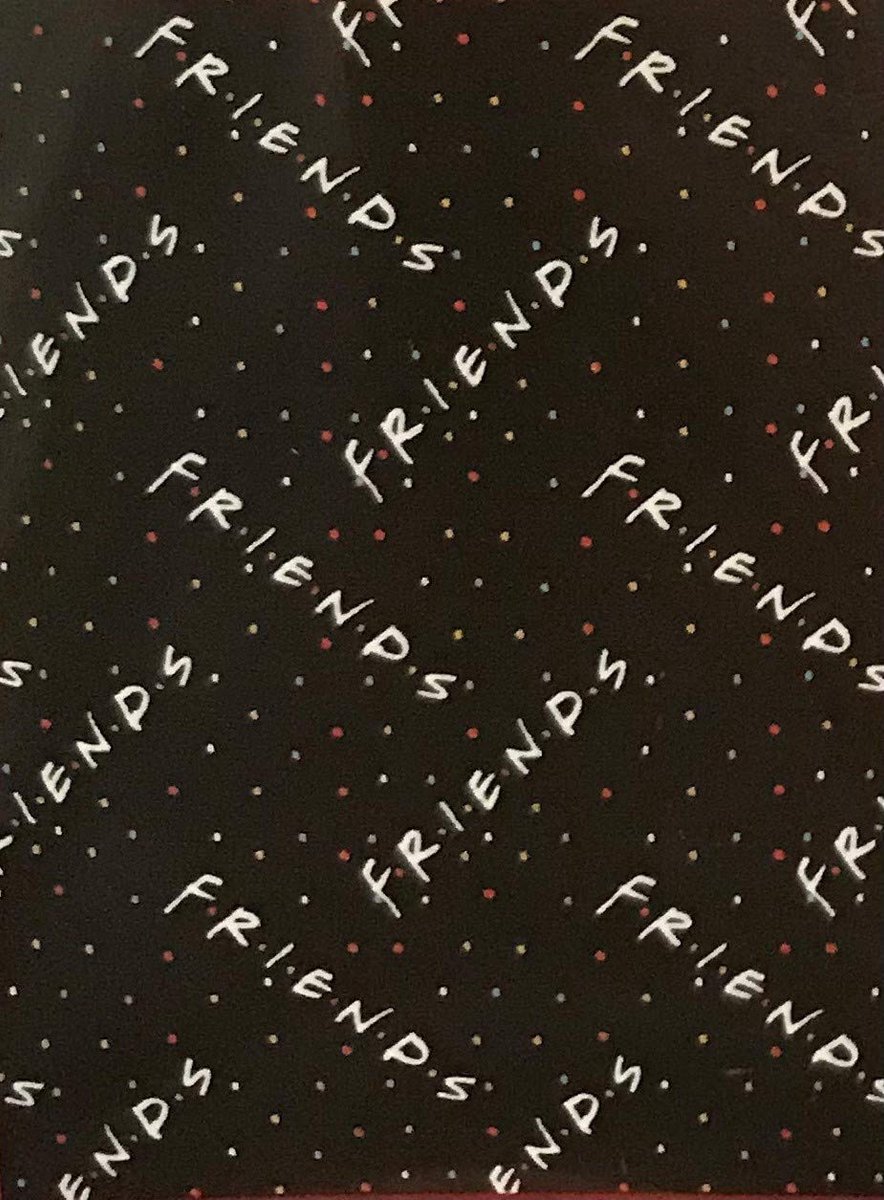 SnelShoppen - Vrienden Logo Zwarte Polar Fleece Deken - Zachte Dekens voor Thuis, Kamperen, en Feestjes, Perfect voor Kinderen en Volwassenen