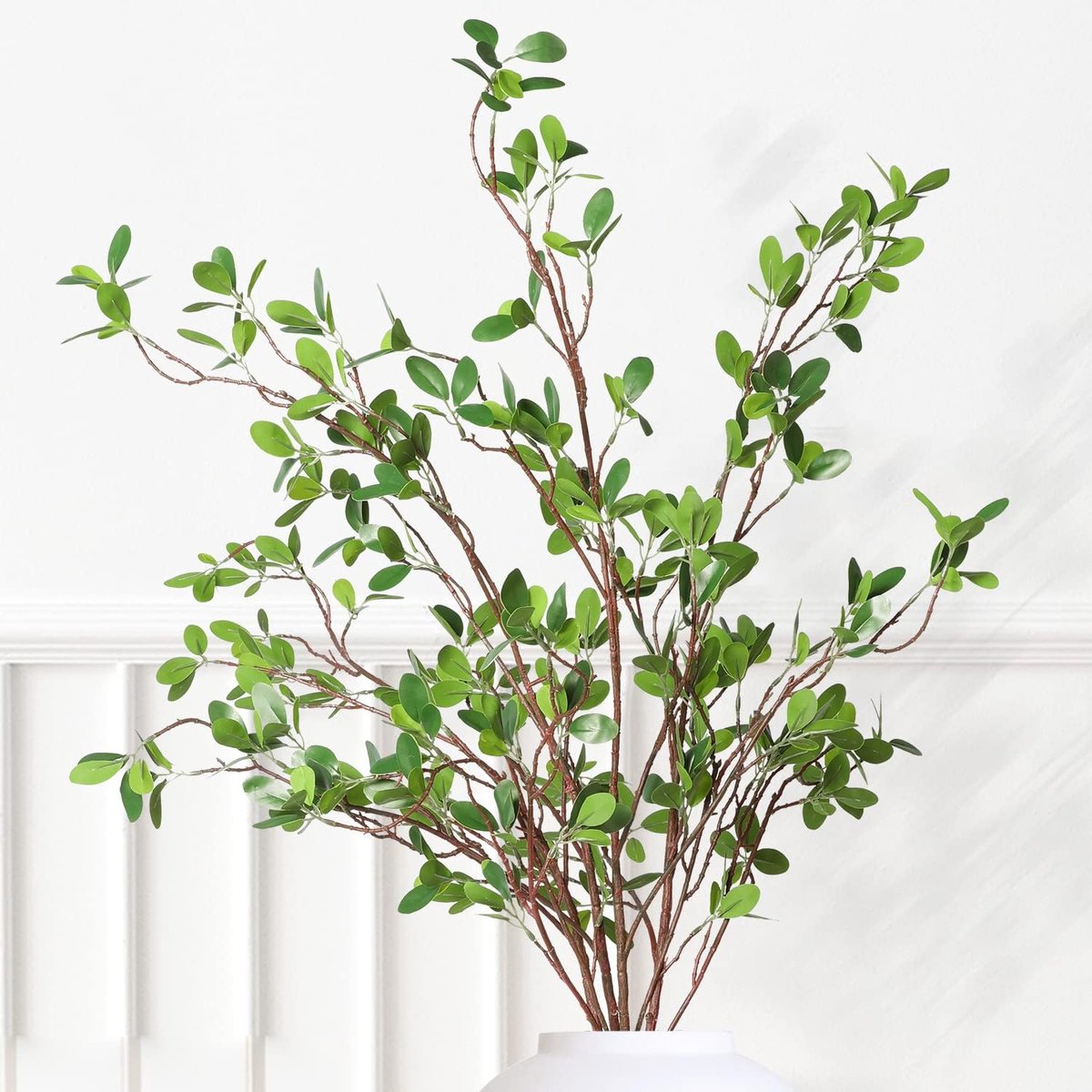 SnelShoppen - Kunstplanten 3 stuks 110 cm Groene Neptakken voor Vaas, Kunstplanten voor Winkel, Tuin, Kantoor en Huisdecoratie
