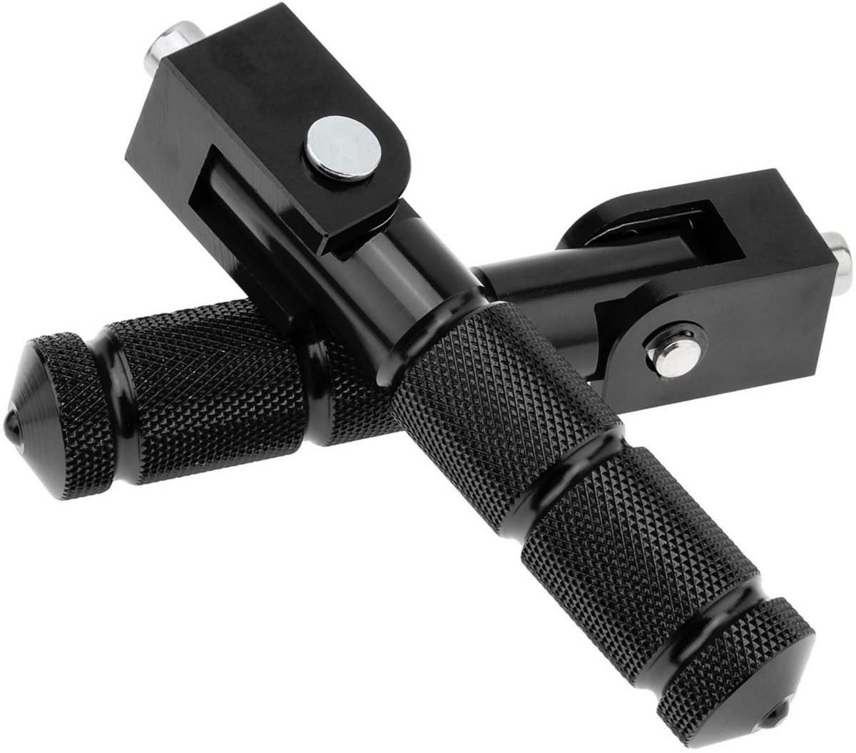 SnelShoppen - Windance Passagiersvoetsteunen voor Motorfiets, Opvouwbaar, Antislip, 90 Graden, 8 mm M8, Zwart, Voor Motorfiets, Scooter, Elektrische F