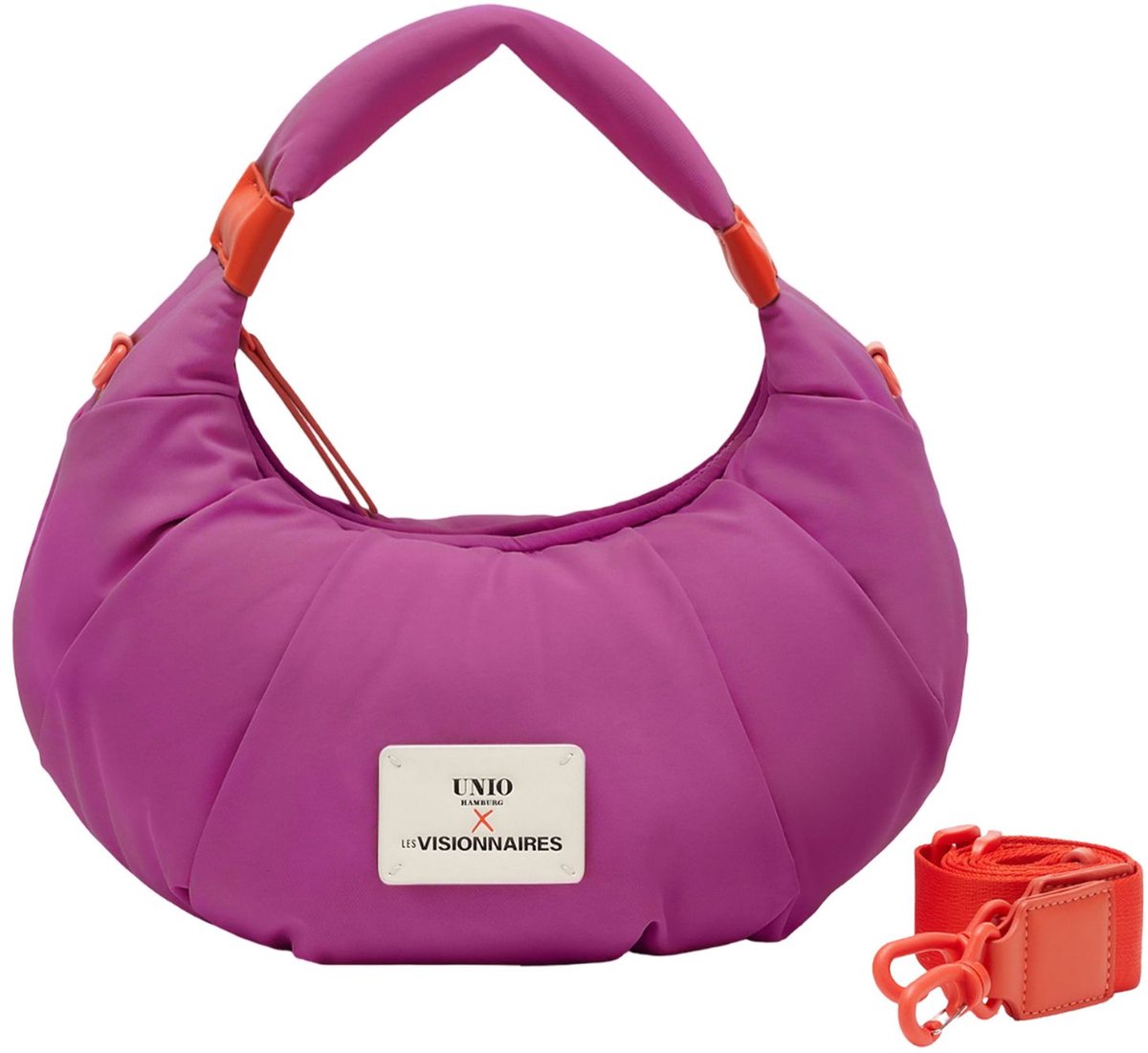 Unio Hamburg x Les Visionnaires schoudertas handtas Puffy Unio Kitzbuehel Fuxia roze