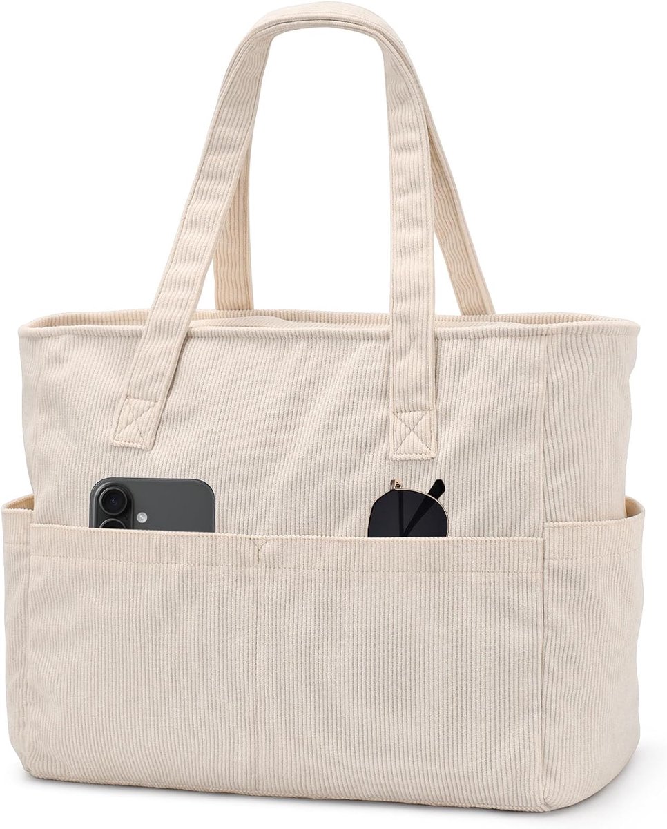 Tote Bag Shopper Dames 17 Inch - Waterdichte Laptop Tas - Vouwbare Handtas - Ideaal voor Werk en Sport - SnelShoppen