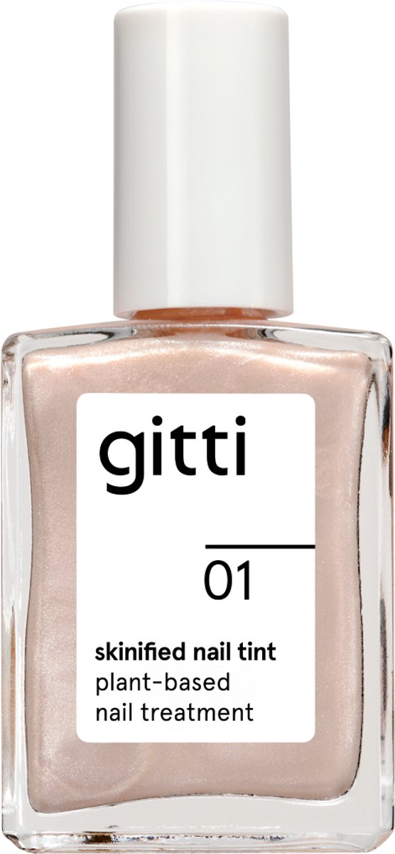 gitti Skinified Nail Tint no. 01 - Cream Blush - Verzorgende Nageltint - Versterkt & Verzorgt - Met Kleur - Vegan - 15 ml
