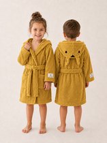 L&G - %100 Katoen kinderbadjas – Unisex Kinderbadjas - Badjas Kinderen - Badjas jongens - Badjas Meisjes - Badjas kind - Kinderbadjas - kinder badjas - Jongens Kinder badjas - Meisjes Kinder badjas - Geel - 110/116 - 5-6 jaar