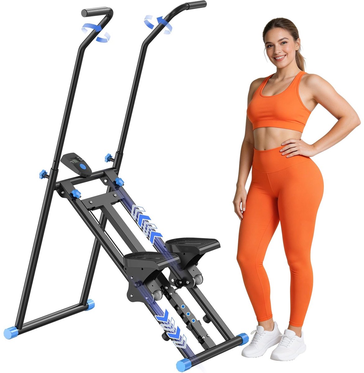 SnelShoppen - Trap Stepper voor Home Gym, Opvouwbare Trap Master, Verticale Klimmer Machine, Full-Body Training, 300 lbs Laadvermogen, Perfect voor Th
