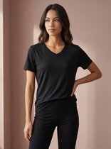 Sjeng Sports ADENA - Maat: XXL Black - Tennis Shirt Vrouwen - Sportshirt - 92% polyester, 8% elastaan, cationic dyed jersey
