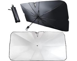 SnelShoppen - 150 x 80 cm Auto Zonnescherm, UV-Bescherming, Opvouwbaar Voorruit Zonwering, Geschikt voor de Meeste Auto's, Ideaal voor Zomer en Vakant