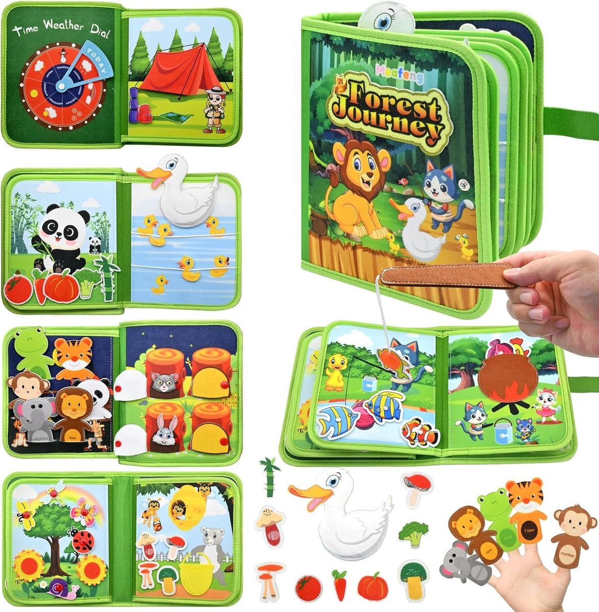 Educatief Druk- en Speelbord voor Baby's en Peuters van 1 tot 4 Jaar met 6 Laagjes - Activiteitenspeelgoed voor Ontwikkeling, Creativiteit en Motoriek