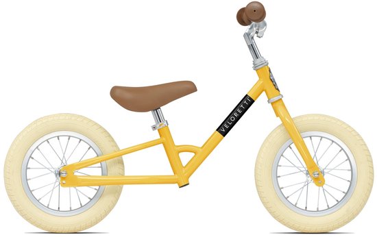 Veloretti Mini loopfiets - 12 inch - Geel - 2-4 jaar van Veloretti — afbeelding 2