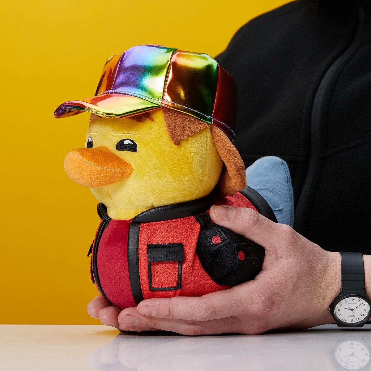 SnelShoppen - TUBBZ Pluche Rubberen Eend Marty McFly 2015 Cosplay - Zacht Pluche Verzamelobject voor Fans van Back to the Future - Perfect als Cadeau