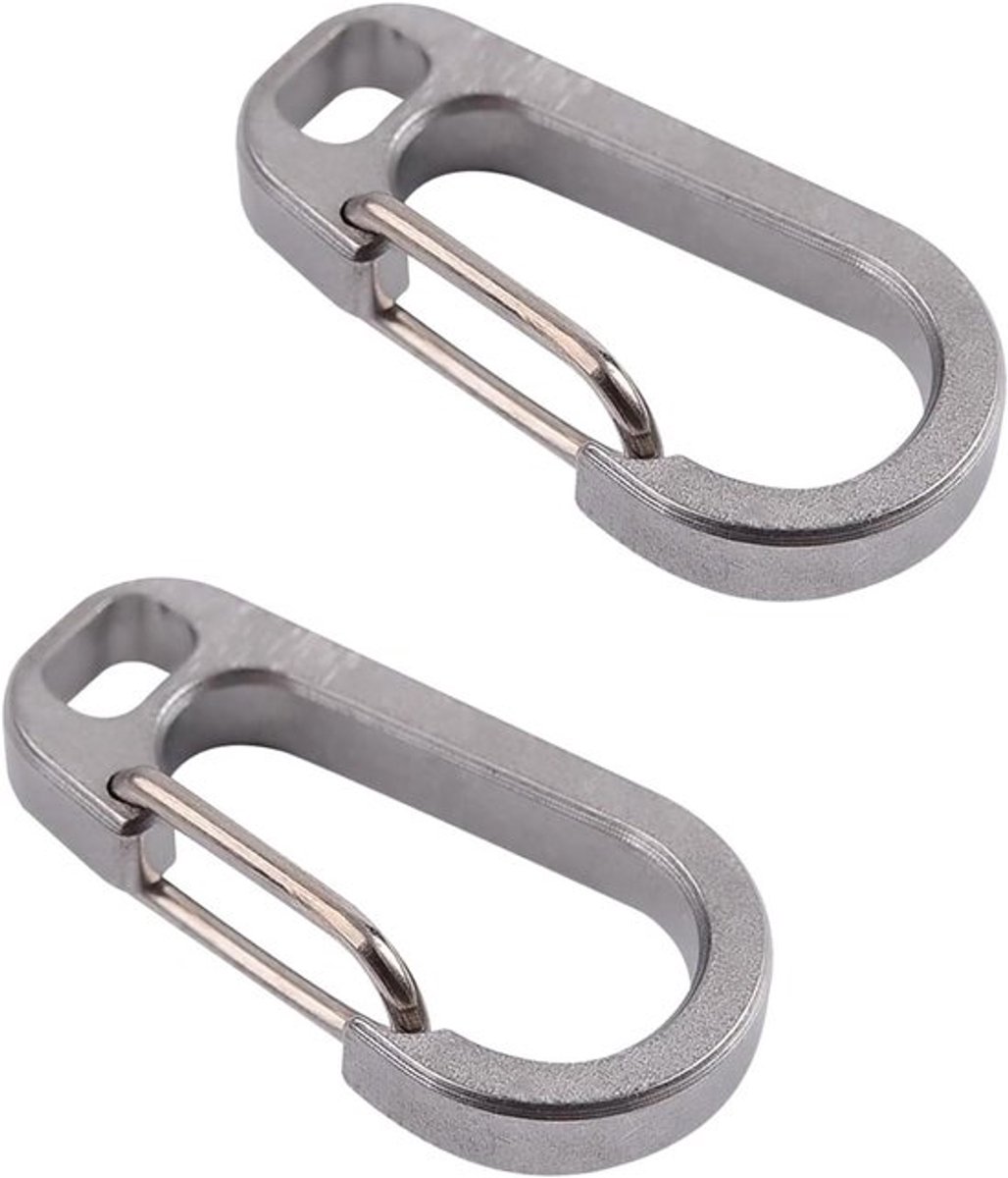 Robuuste autosleutel karabijnhaak set voor mannen en vrouwen - Sleutelhangers met snelsluiting