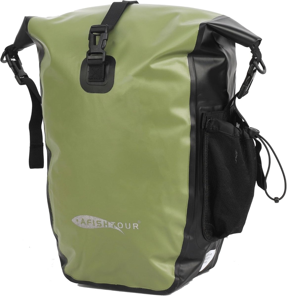 SnelShoppen - Waterdichte Fietstassen - 50L Zadeltassen voor Fietsen Bagagedrager - Fietstas voor Boodschappen, Laptop (Groen, 1 Paar)