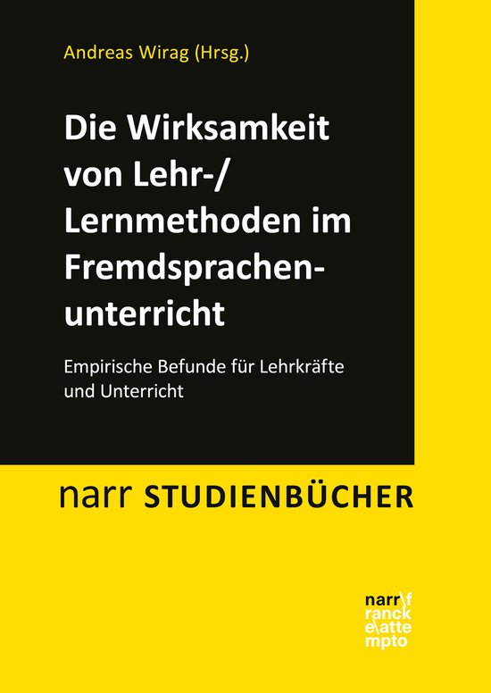 narr STUDIENBÜCHER - Die Wirksamkeit von Lehr-/Lernmethoden ... - cover