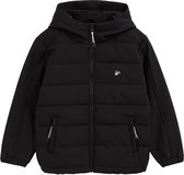 WE Fashion Jongens softshell jas met capuchon en embroidery