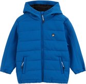 WE Fashion Jongens softshell jas met capuchon en embroidery