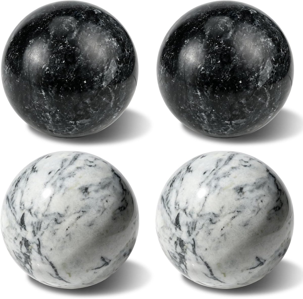 Handbalset 4 stuks - 5 cm - jade - klankballen - ontspanning - ShopVlot