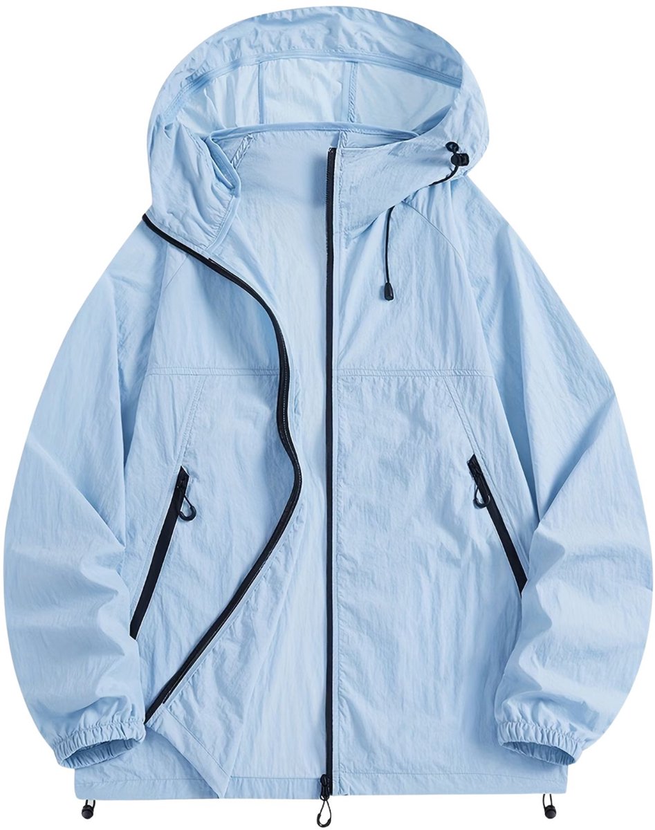 Currero Zomerjas Dames Tussenjas Zomerjack Volwassenen Windjack Windbreaker Outdoor Hemelsblauw